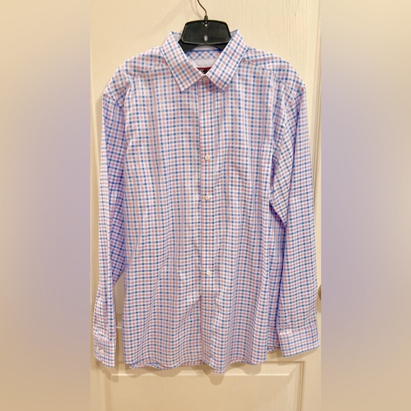 Chemise Homme Paper Denim & Cloth Taille M - Manches Longues, Motif Blanc Bleu Rouge, Neuve Avec étiquettes, Coton/polyester